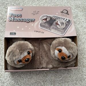 New Health Touch Sloth Foot Massaging Massager Gift w. Relaxing Vibration sloth